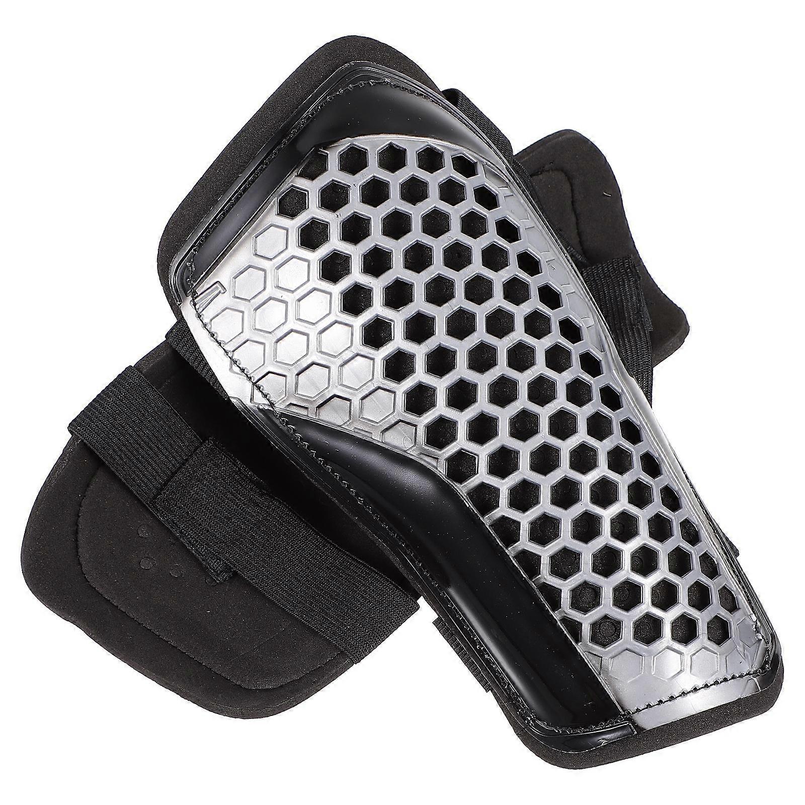 Soccer Gear Calf Guards Sports Double-layered Thickened Gray 21.5X10CM Protective Gear for Soccer Players 1 Pair