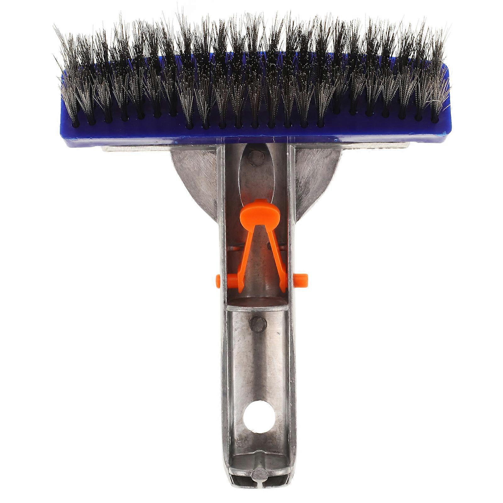 Handheld Pool Brush Heavy Duty Pool Brush Swimming Pool Cleaning Tool Aluminum Alloy 18.00X14.00X6.00CM Cleaning 1Set