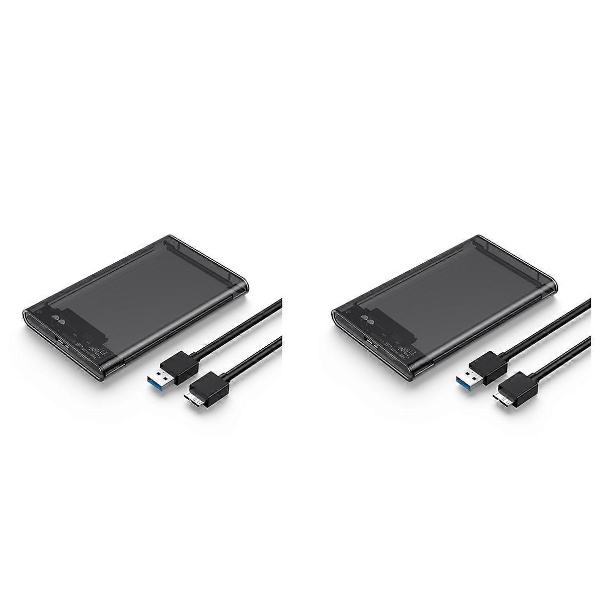 Transparent Gray HDD Case for Hard Box 2.5 Inch HDD Enclosure