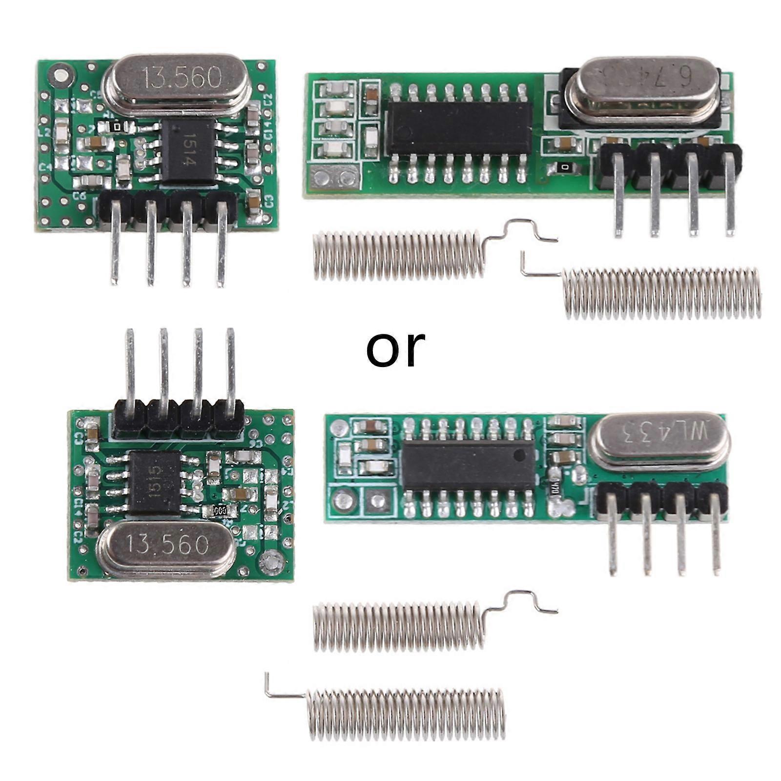 Wireless Transmitter Receiver 433Mhz RF Wireless Transmitter Module and Receiver Kit for Arduino Raspberry Pi