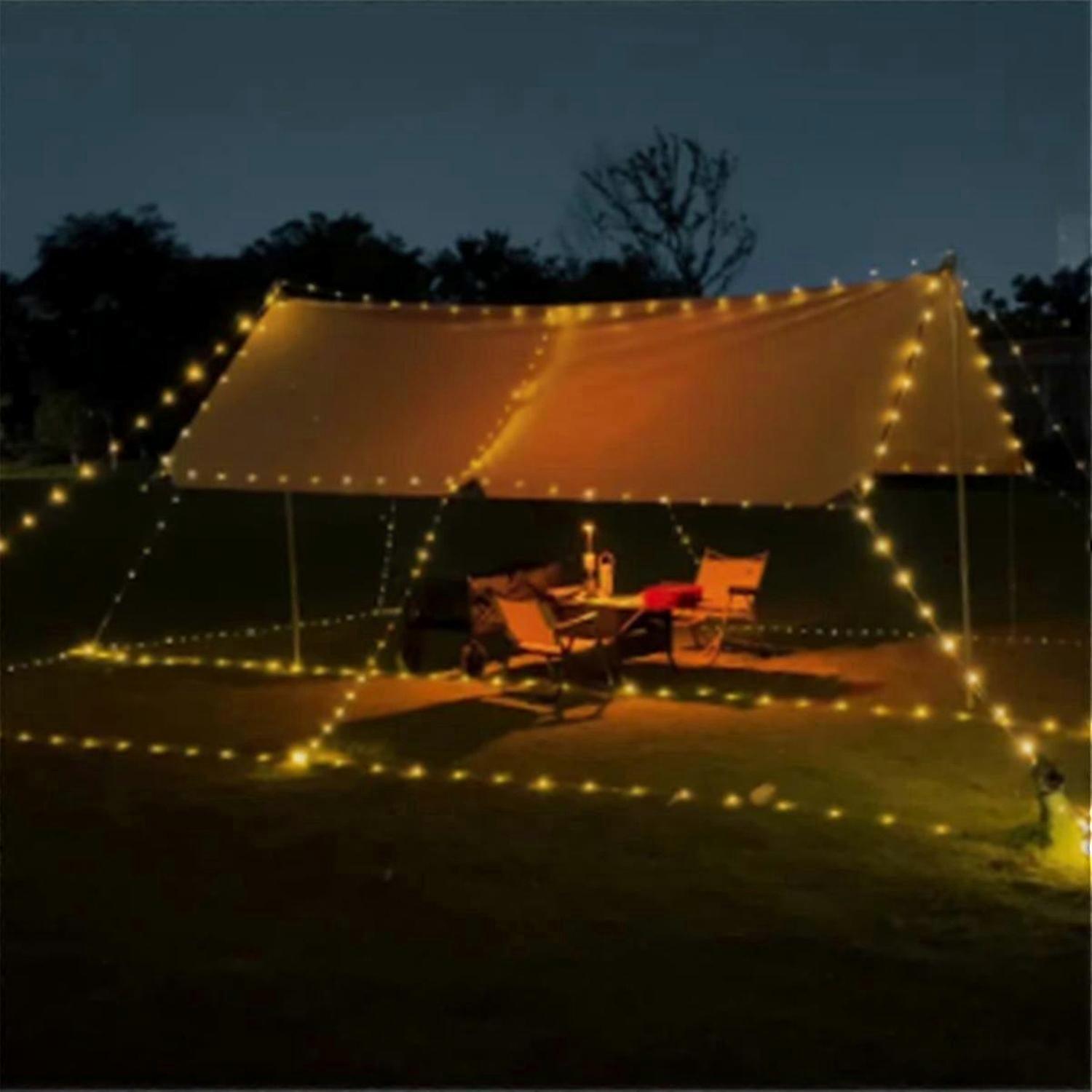 20 متر شريط قياس فانوس التخييم قابلة للشحن خيمة الضوء المحيط مصباح الطوارئ للعمل في الهواء الطلق