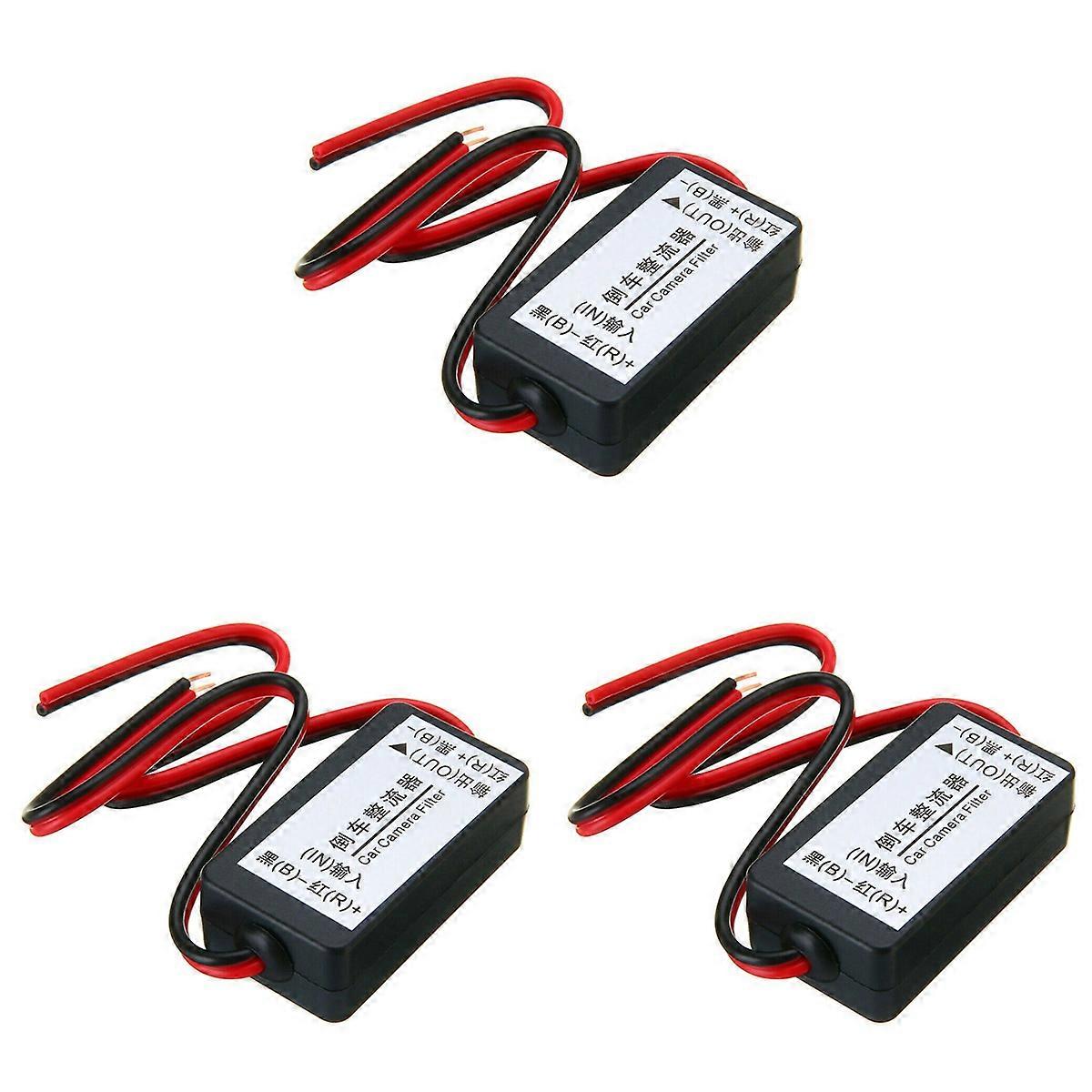 12V Power Relay Capacitor Filter Rectifier for Car Rear View Camera