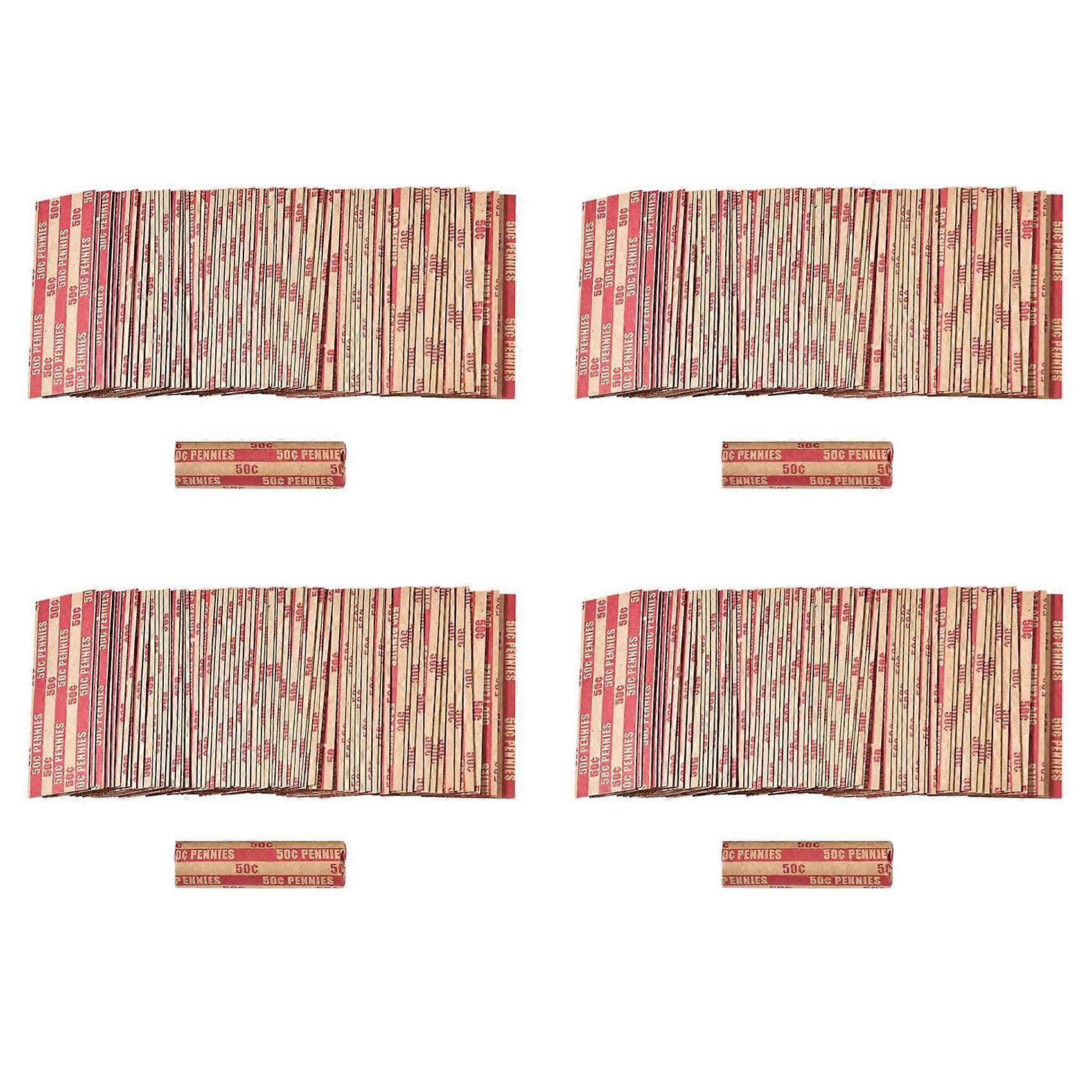 Penny Coin Wrappers Penny Sleeves Flat Penny Rolls Wrappers 100PCS