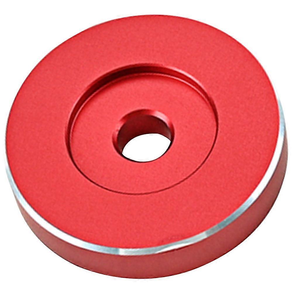 Turntable Fitting Aluminium Record Player Turntable Adapter Part For Music Enjoyment Red 3.8X3.8CM Anti-rust 1Pack