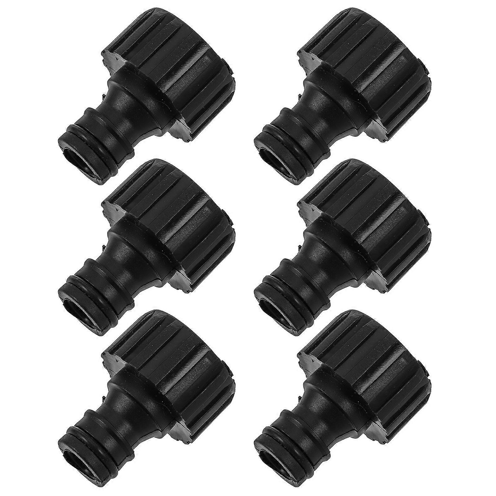 6pcs Expandable Hose Adapter Quick Connect Faucet Connector for Garden Tap Durable Plastic Fittings for Easy Attachment