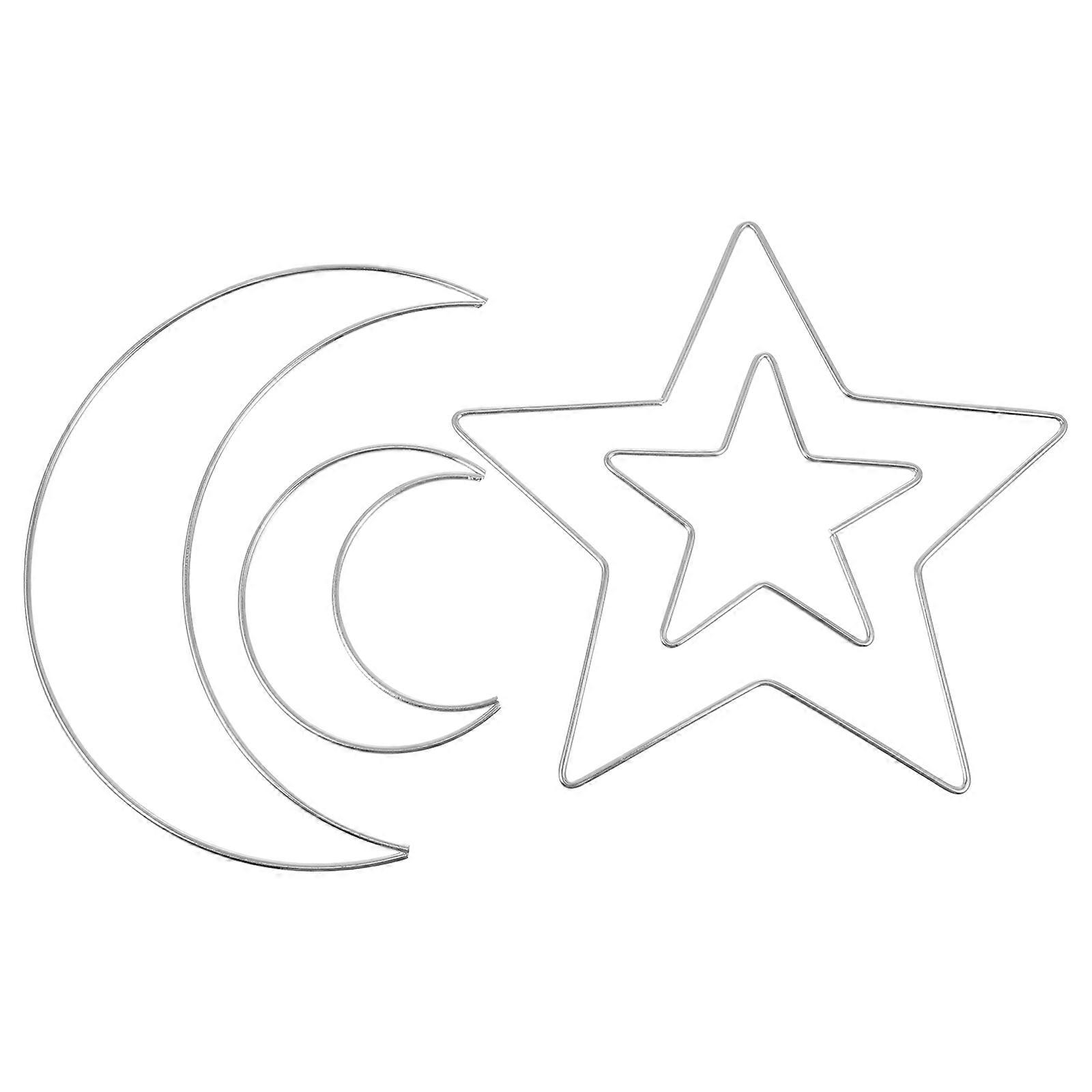 Wreath Hoop Metal Wreath Frames Wedding Accessory Moon Style Rustic 20cm 4Pcs