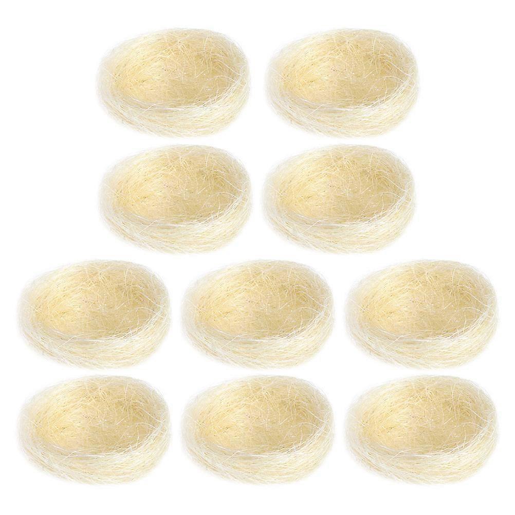 Artificial Nest Ornament Mini Nest Material for Garden Photo Background Decoration 10Pcs