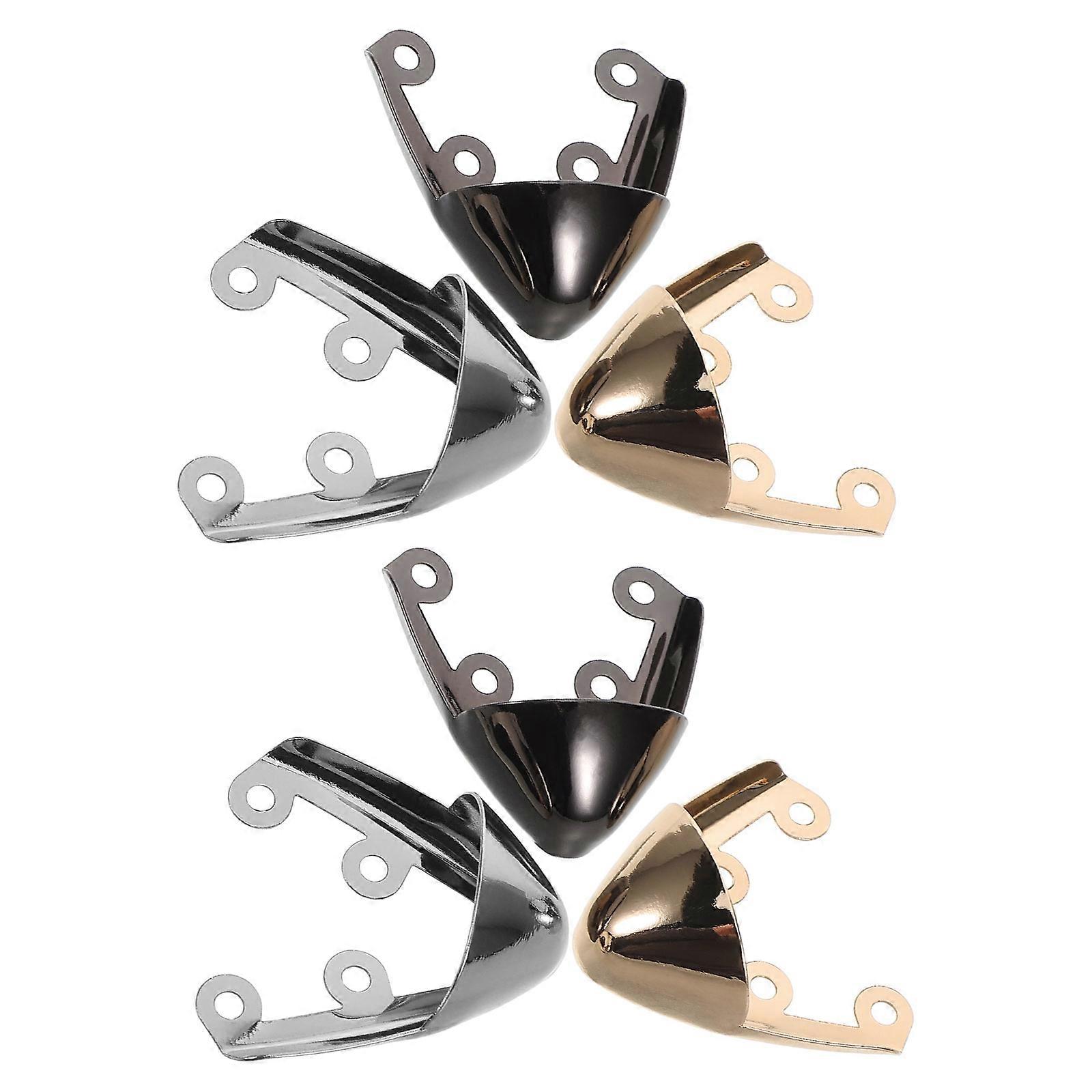 Metal High Heel Shoe Tip Covers Slip Safety Invisible Decorative Caps for Women's Shoes Party Wedding Accessories (3 Pairs)