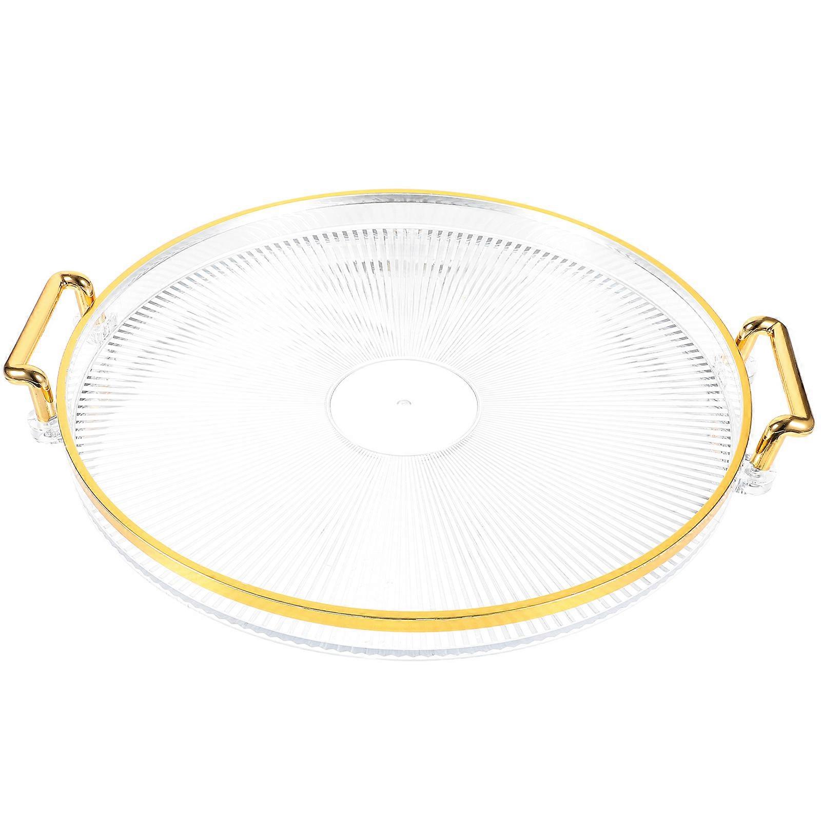 Decorative Desktop Tray Home Teacup Tray Daily Life Modern Round Storage 1Pack