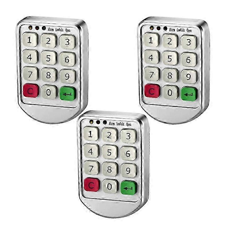 3xインテリジェントキャビネットロック電子パスワードキーパッドロックキャビン用デジタルコンビネーションコードロック