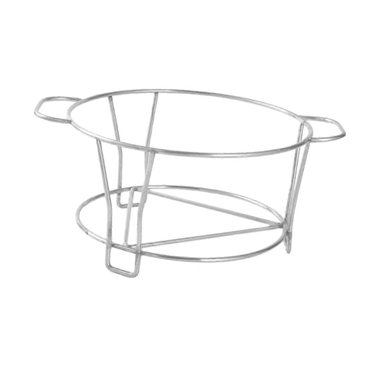 Portable outdoor brazier stand for small charcoal camping stove, portable grill, stainless steel