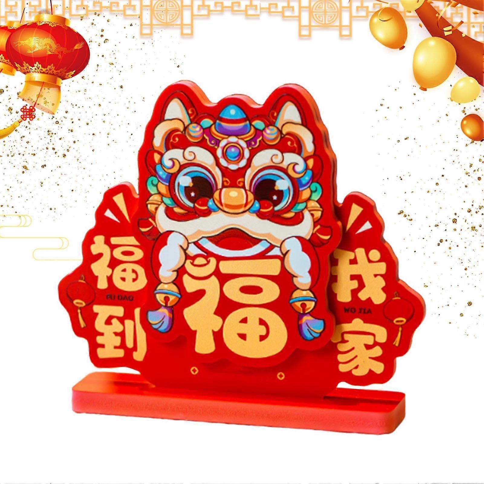 Chinese New Year Decorations 2025 Table Centerpieces, Year of the Snake Table Decor, Lunar New Year Ornaments, Red and Gold Theme