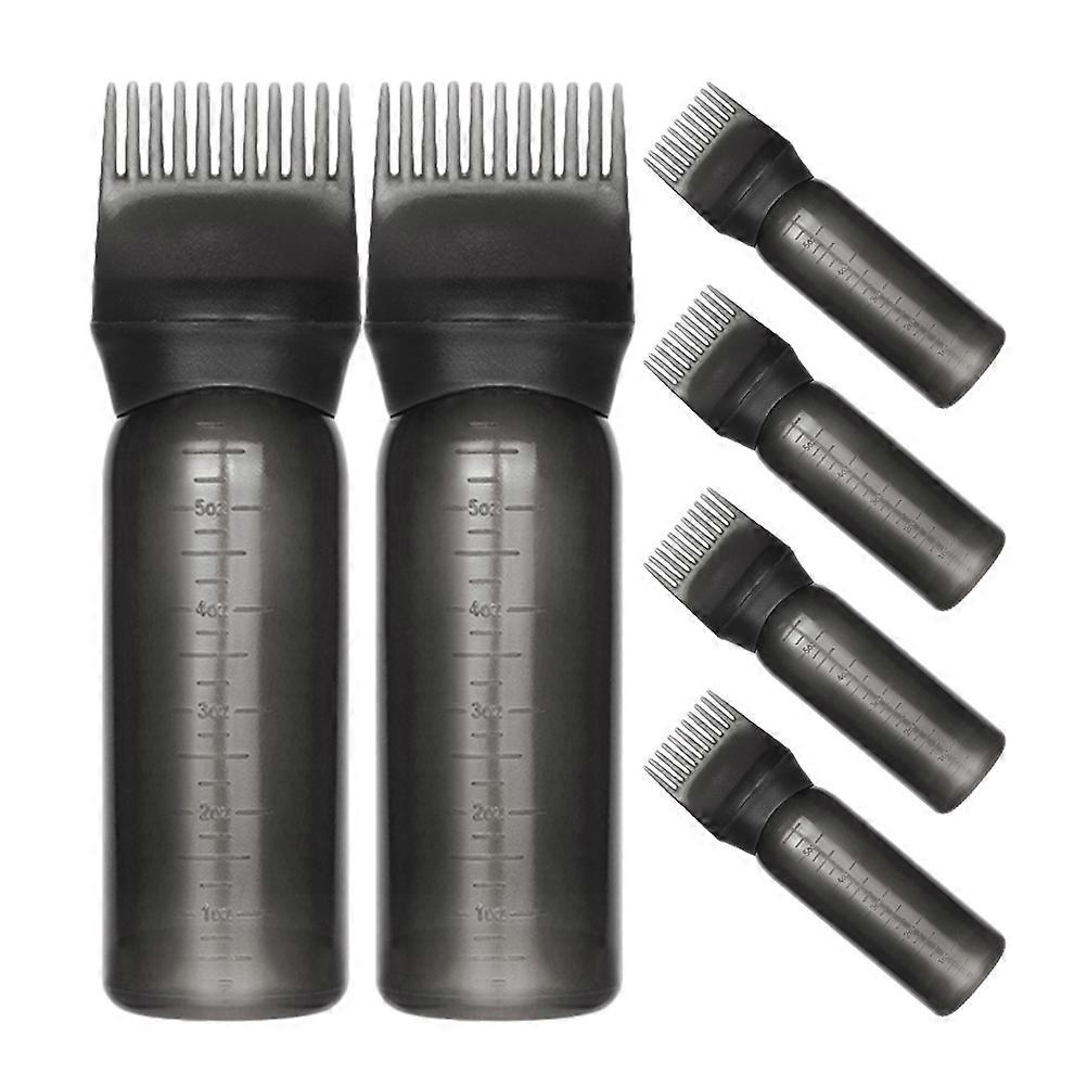 Bottle With Comb Applicator Root Comb Applicator Bottle Salon Use 6Pcs