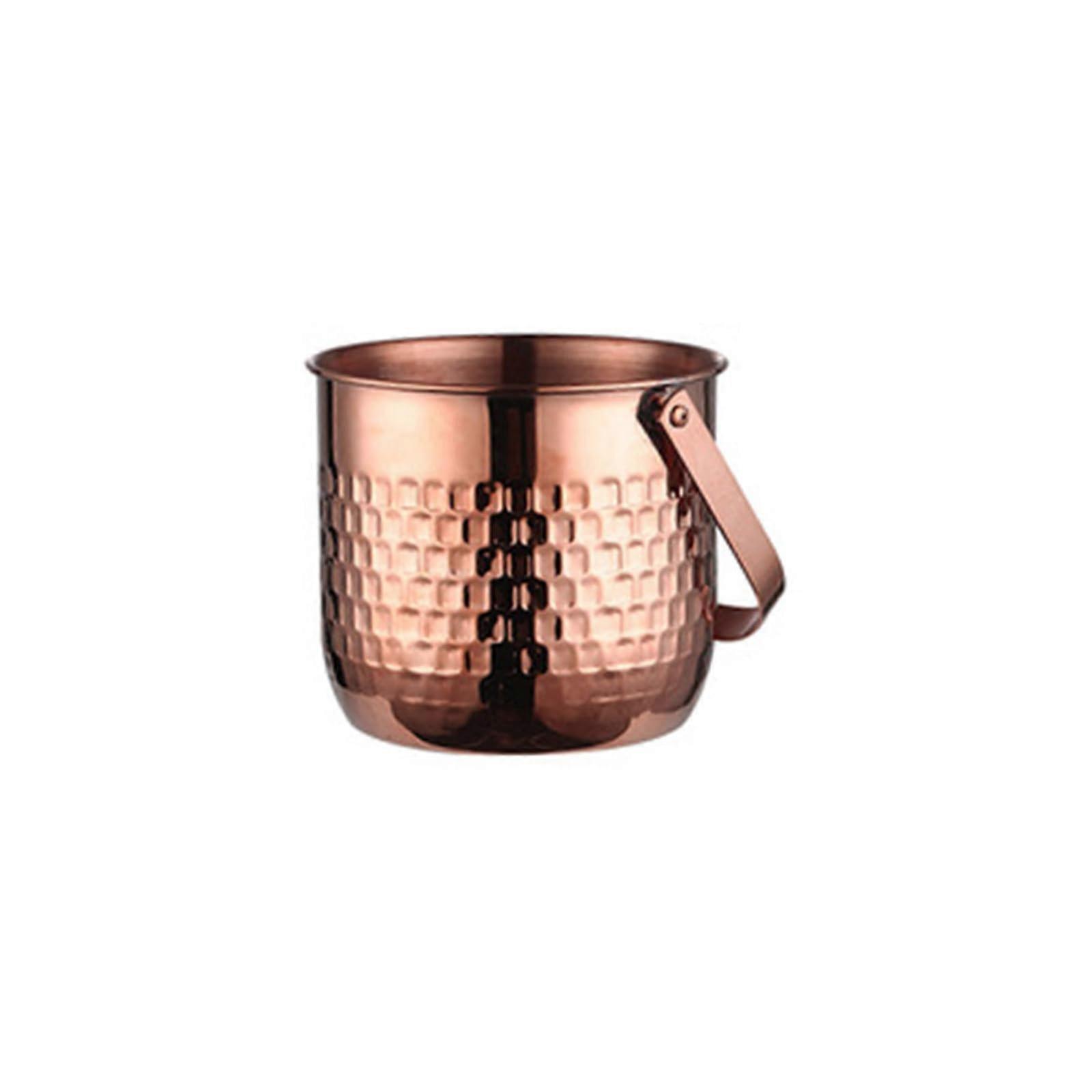 Stainless steel ice bucket for champagne, wine, beer, party, bucket with handle, bar accessories, thick container rose gold B