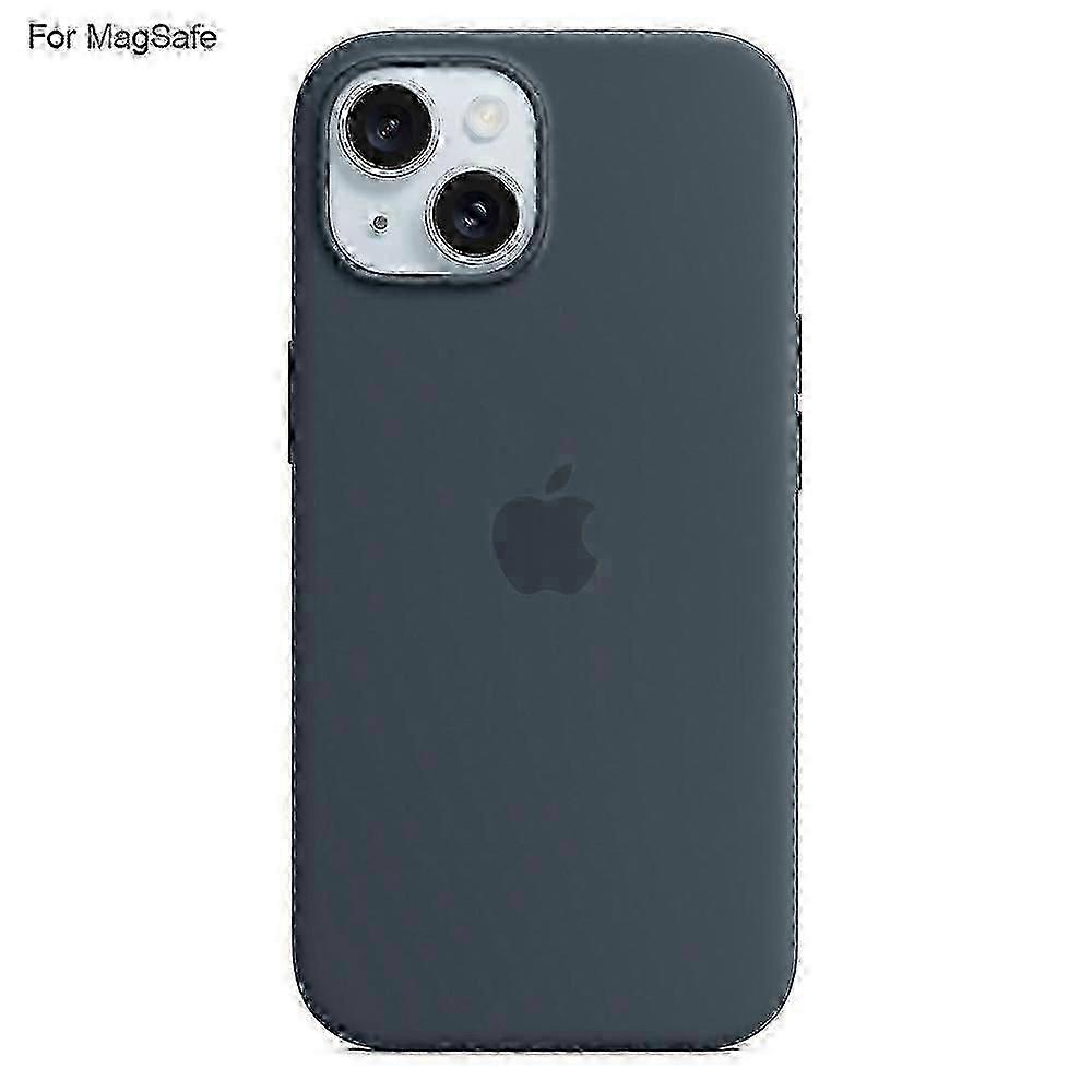 For Iphone 15 Case Compatible With Magsafe Liquid Silicone Phone Back Cover [induction Popover]
