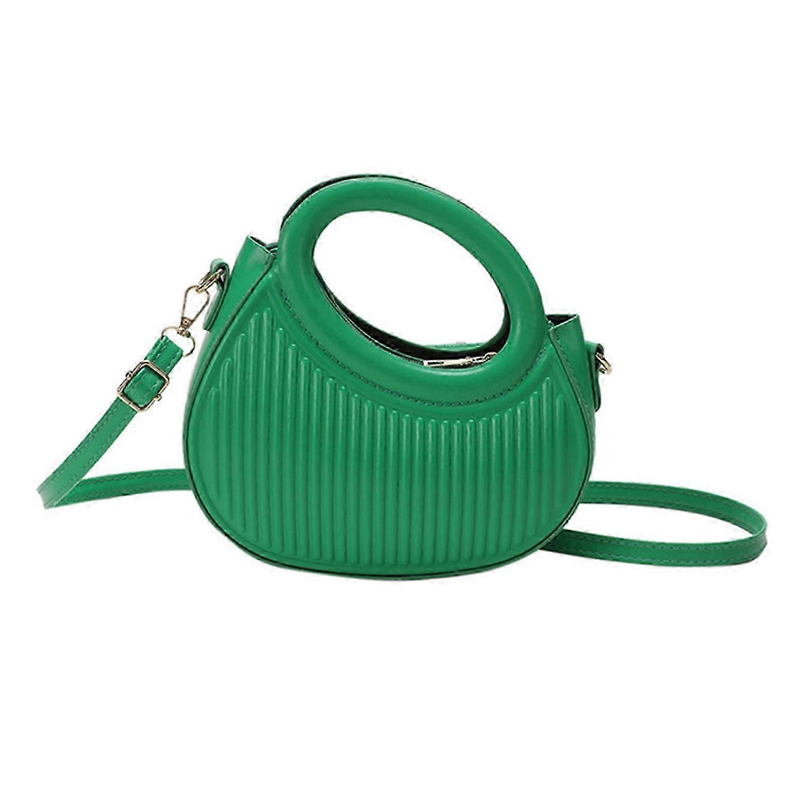 PU Commute Underarm Bag Double Zipper Adjustable Strap Fashionable Simple Underarm Handbag