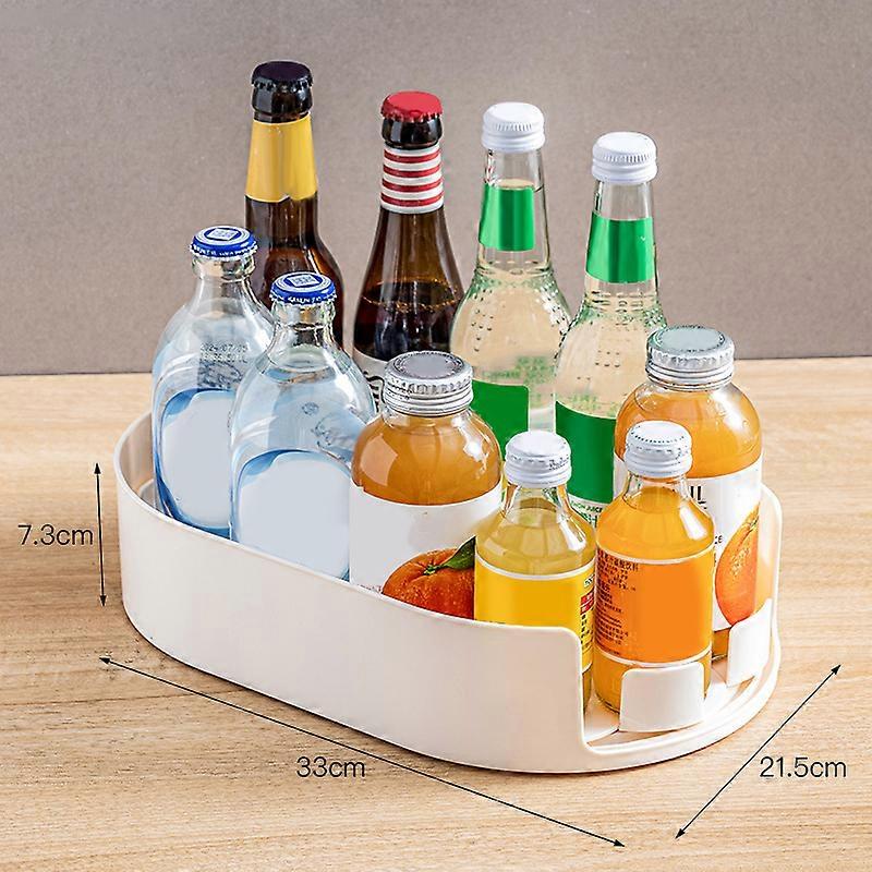 Turntable Organization Multifunctional Easily Organize Condiments Organizer For Bathroom Cabinet Fridge Vanity Cosmetics