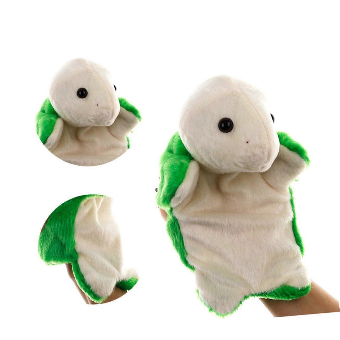 1 piece hand puppet turtle plush for storytelling and roleplaying
