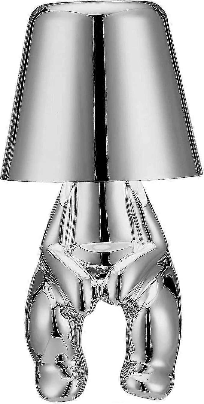 シンカーランプ、タッチコントロールテーブルランプ、クリエイティブリトルゴールドマンシンカースタチューLEDデスクランプ、デコレーションギフト