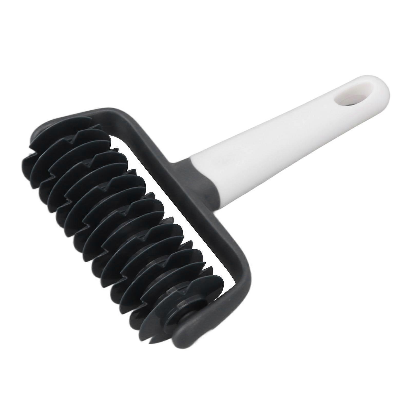Pizza Lattice Cutter Pastry Lattice Roller Cutter with Long Handle for DIY Pastry Bread Pizza Dough