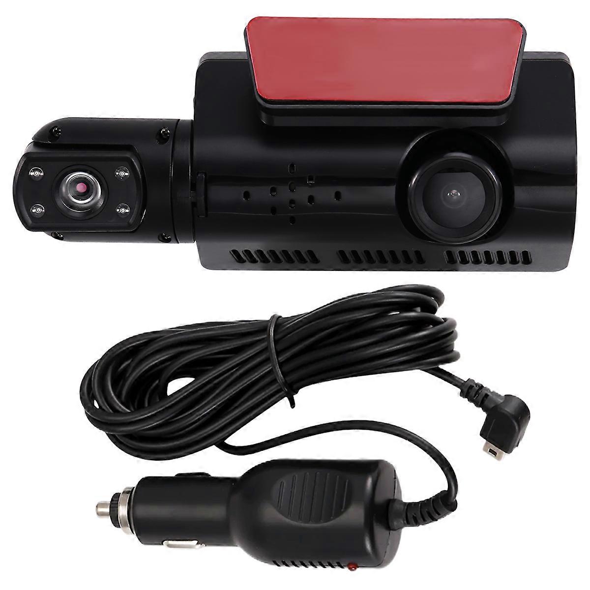 3.0In Dash Cam for Cars 1080P 2 Lens Front Camrea Dvr Video Recorder Black Box Inside Camera for Vehicle Night Vision,A