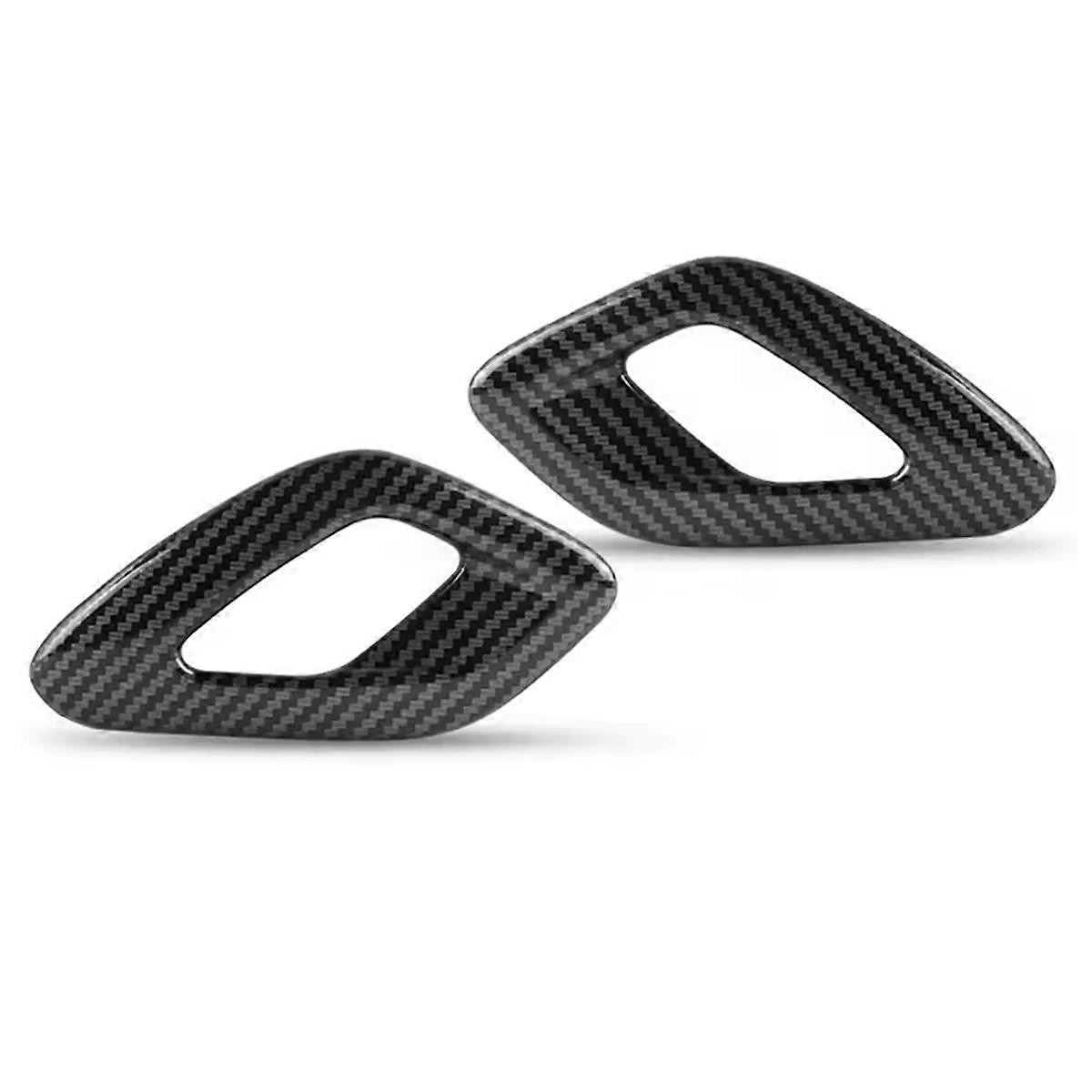Inner Door Grap Inner Door Handle Cover Trim Carbon Fiber for 2015 2016 2017 2018 2019 2020 2021