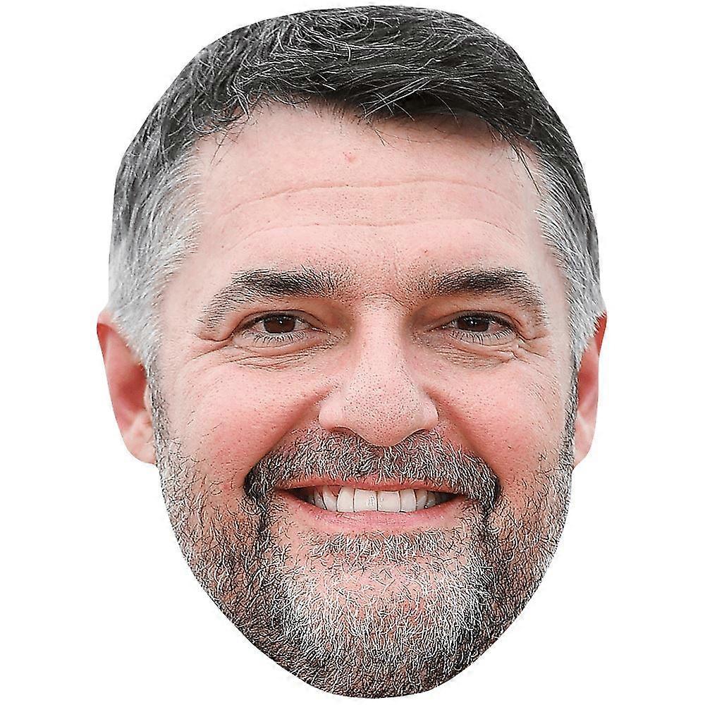 Arnaud Ducret (Smile) Celebrity Mask, Flat Card Face