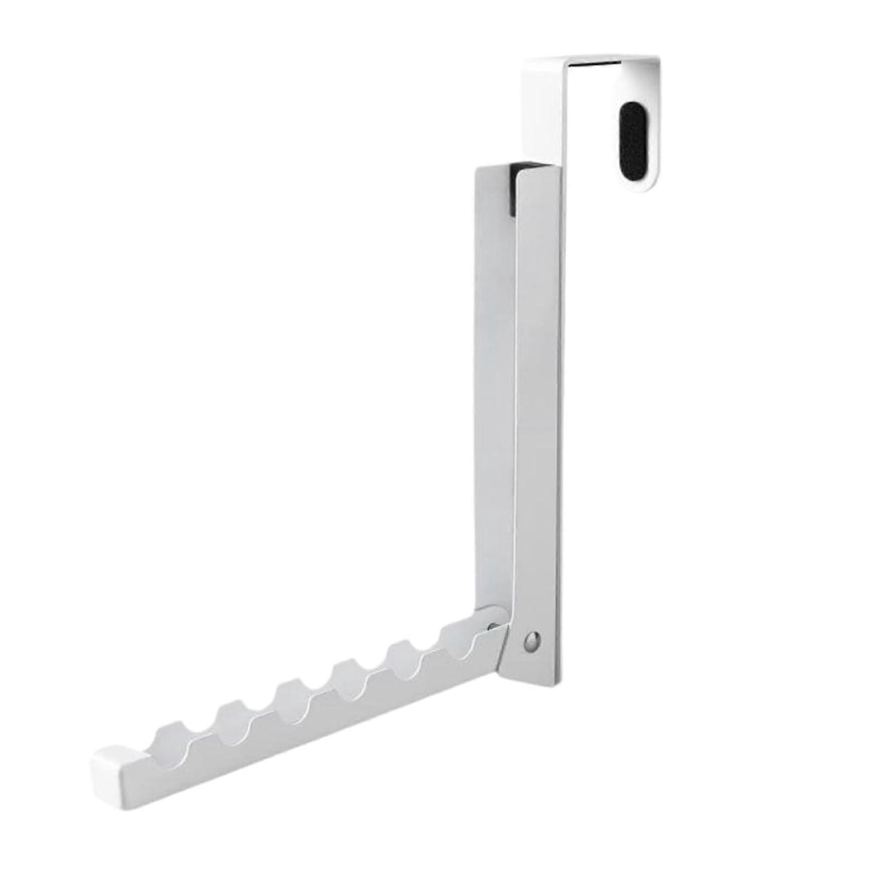 Over-Door Drying Rack with 6 Hooks, Non-Slip Hangers for Clothes, Iron Hangers for Bedroom and Bathroom, Magnetic Hooks