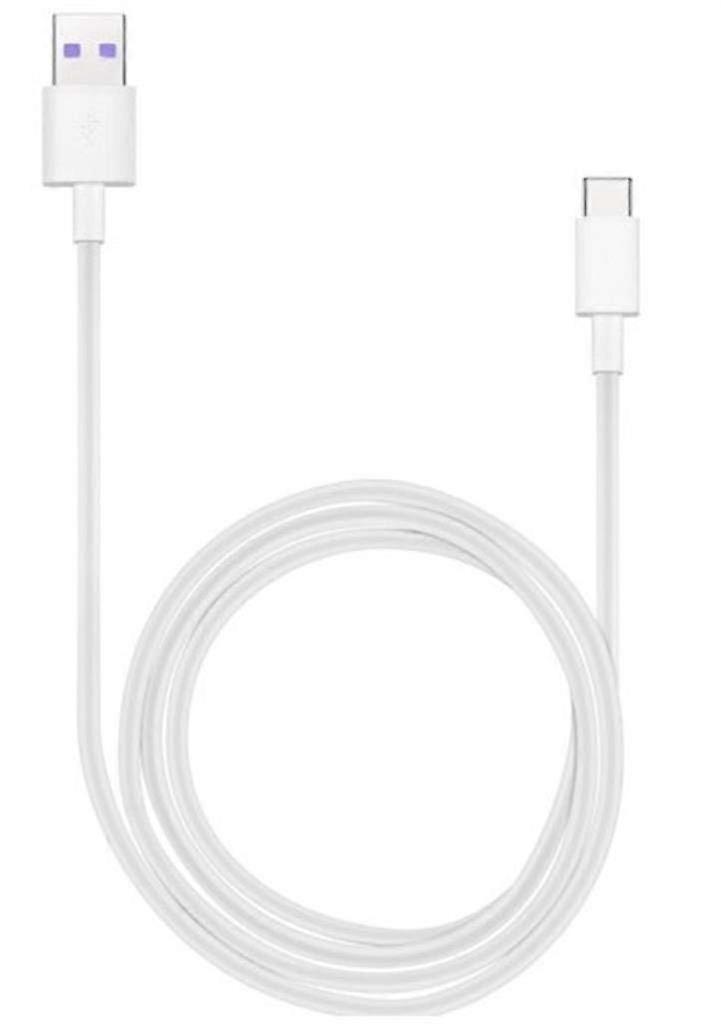 Super Charge Protocol Data Cable with USB TypeC Connector White USBC Super Charge