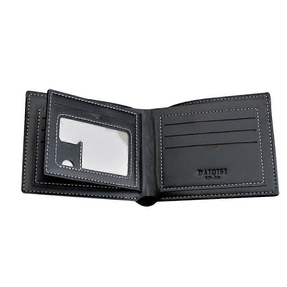 PU Man Billfold Wallet for Storage with Multi Pocket Holder