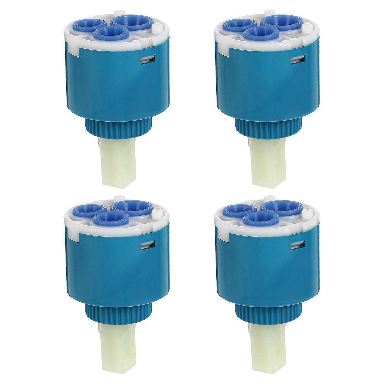 4pcs Ceramic Disc Replacement Hot Cold Faucet Valves Mixer Tap Inner