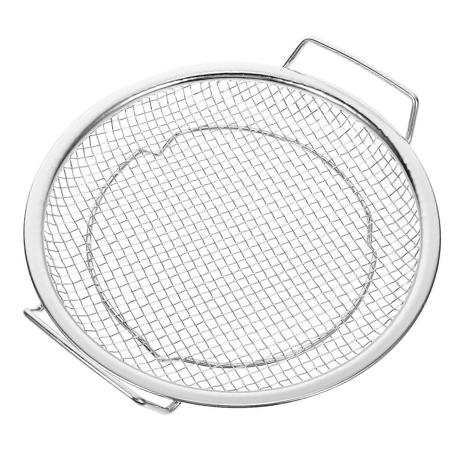 Heavy Duty Frying Mesh Basket Strainer Oil Filter Container for Chips, Chicken – Ideal for Home and Restaurant Use