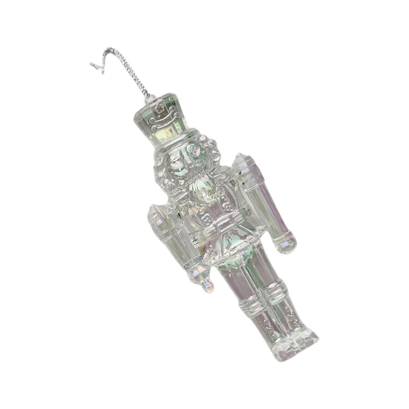 Efficient Holiday Decoration Acrylic Nutcrackers Shape Hanging Ornament With Secure Hanging Hole Multicolor