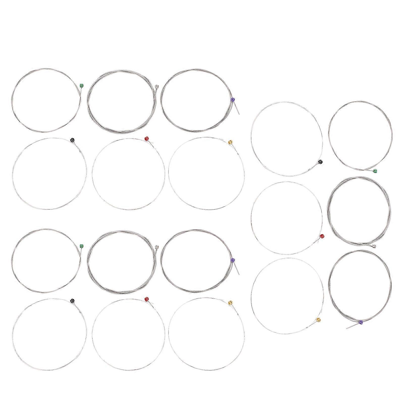 18Pcs Electric Guitar Strings Nickel Alloy Ball End Wound Regular Light for GuitaristRX19