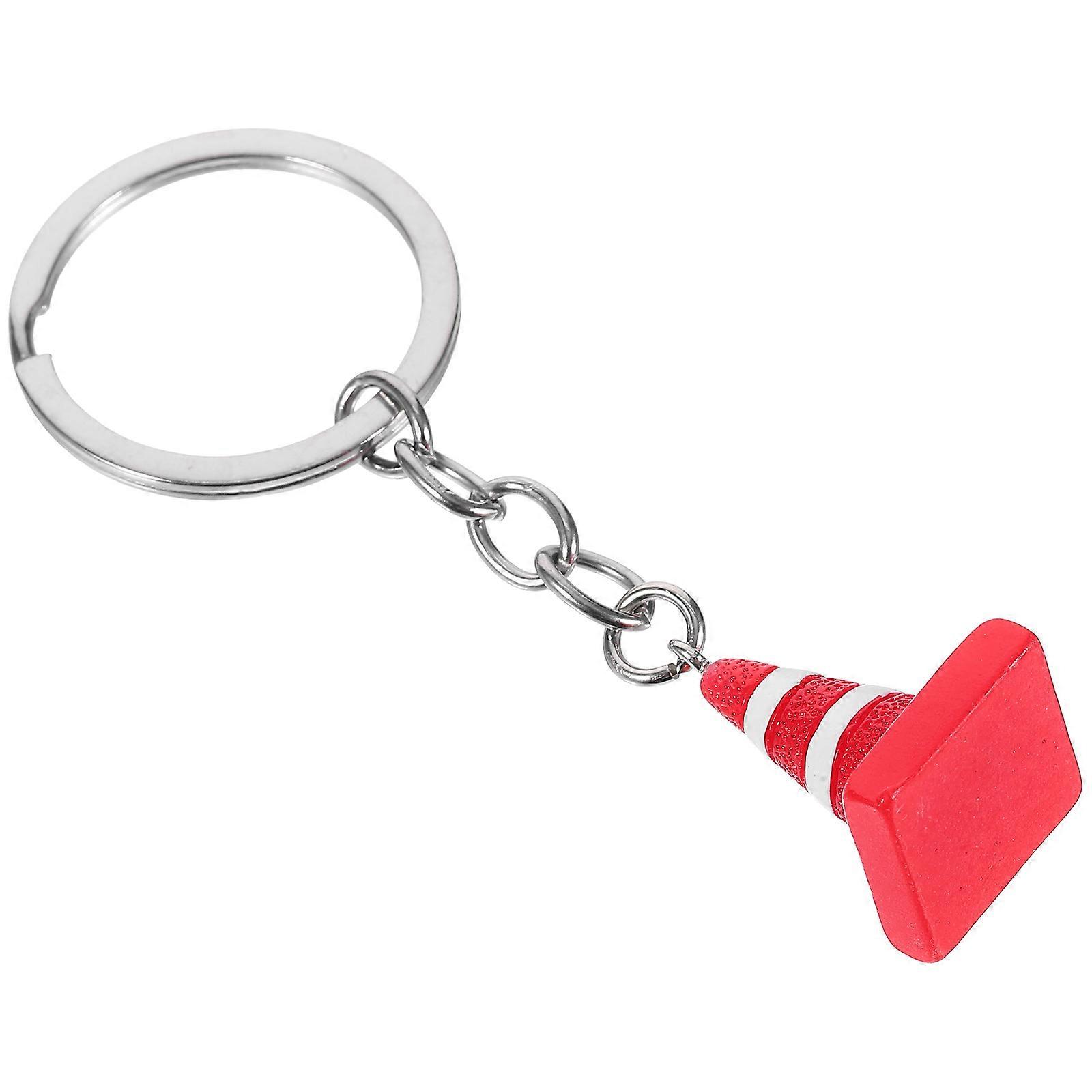Cute Mini Traffic Cone Keychain Backpack Keyring Decoration for Bags Durable Unique Accessory for Keys