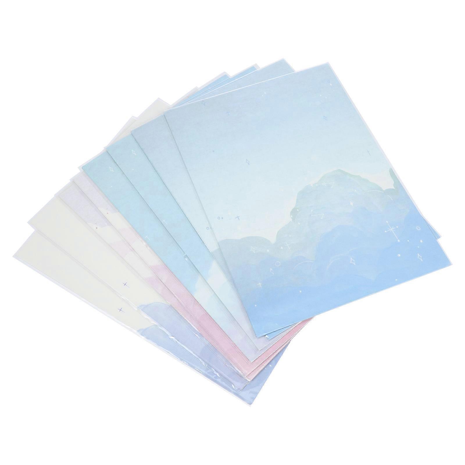 64pcs Elegant Writing Letters Cute Stationery Set for Notes, Greetings, Poems, Invitations – Cloud Series Design for Special Occasions