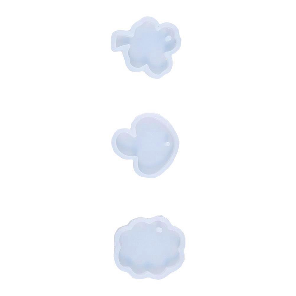 Silicone Jewelry Casting Mold for DIY Crafts 3PCS White Reusable Lightweight Portable