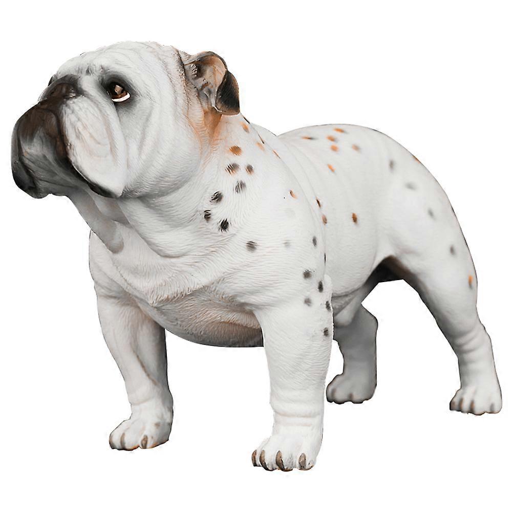 Decorative Bulldog Figurina Desktop simulate Dog Figura copii câini animale de jucărie