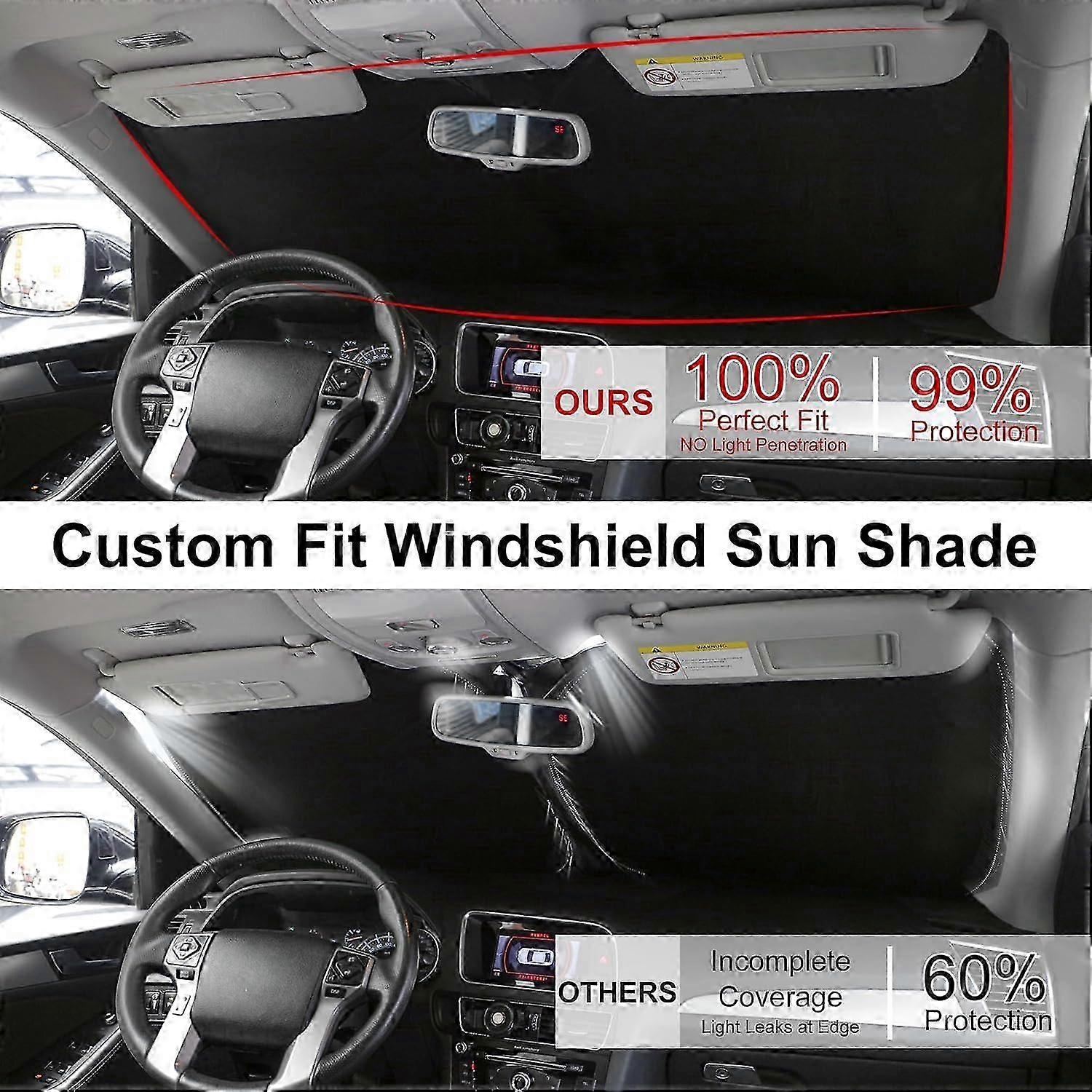 Windshield Sun Shade for 2019-2025 BMW 3 Series, Foldable Sun Blocker Keeps Car Cool & Protects from Heat 2025