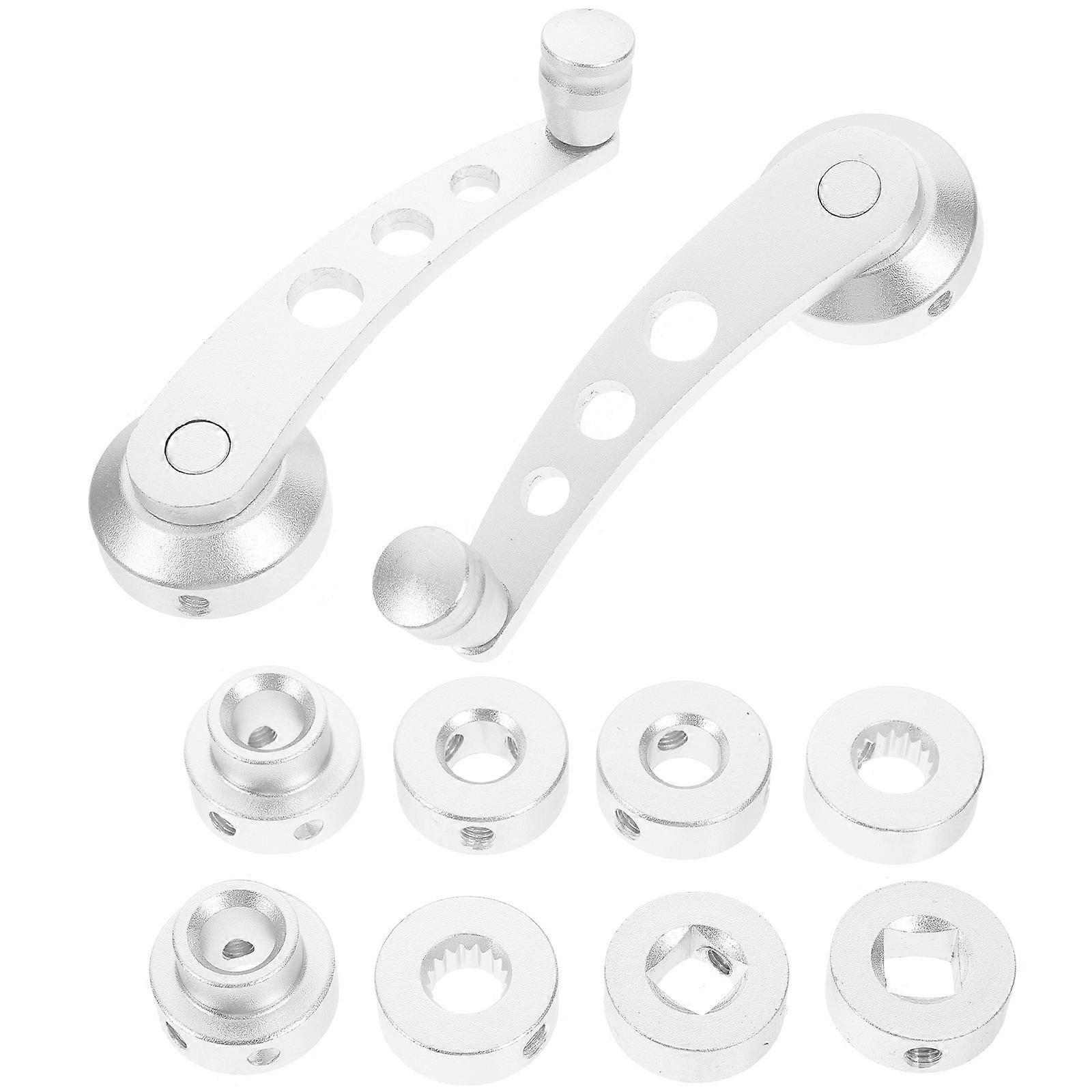 Universal Window Handle Car Window Handles Vehicle Windows Silver 11.50X4.00X3.00CM Replacement 2Set