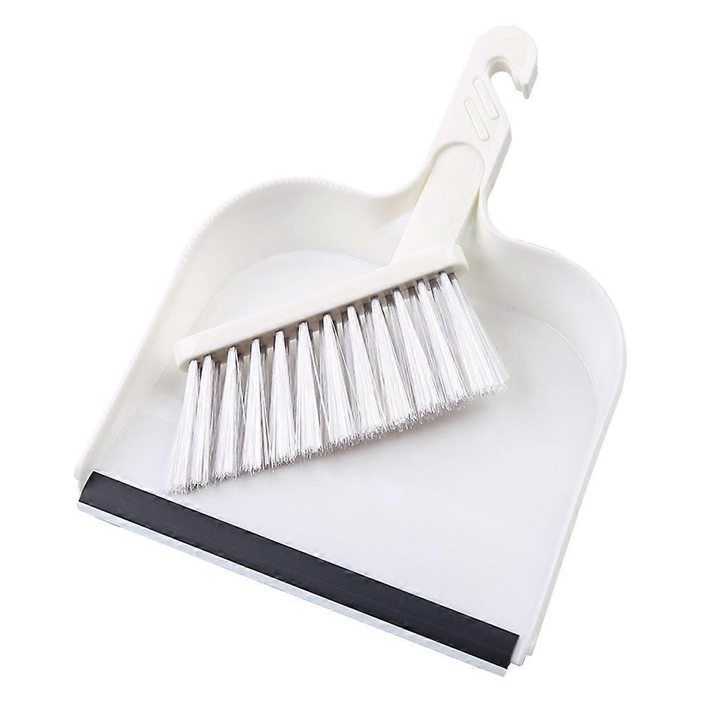 Mini Brush and Dustpan Set for Desktop, Keyboard, and Car Interior Cleaning – Compact Plastic Broom for Vents, Dashboard, and Indoor Use