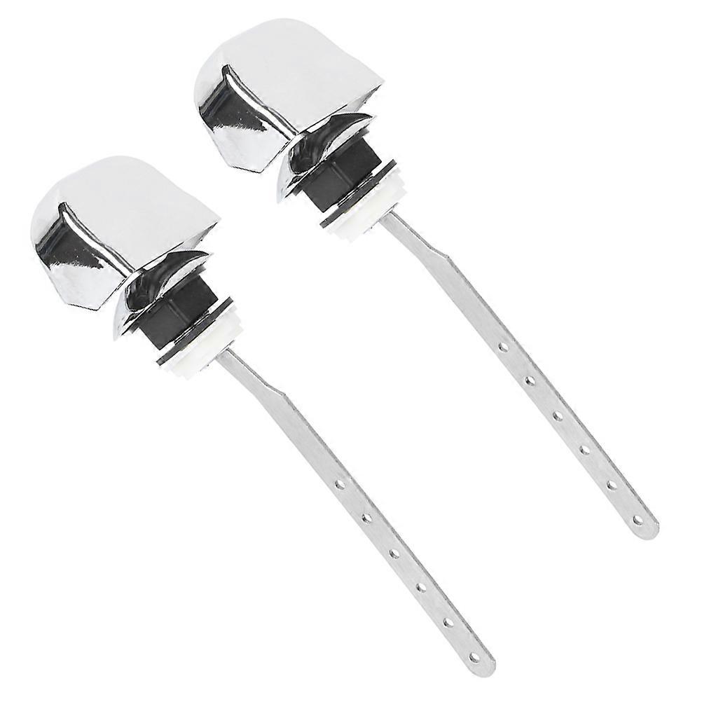 Toilet Tank Lever Side Mount Handle Convenient Operation Plastic Flush Control For Home Hotel Bathroom 2Set