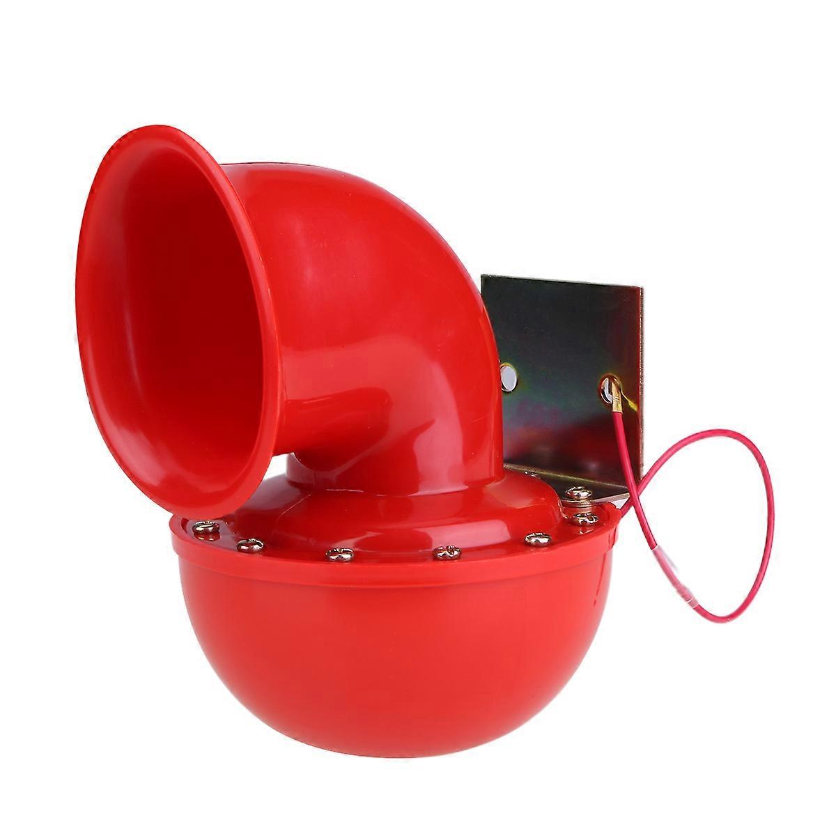 Red Big Snail Car Horn for Vehicle Use Made of Plastic and Metal 12V