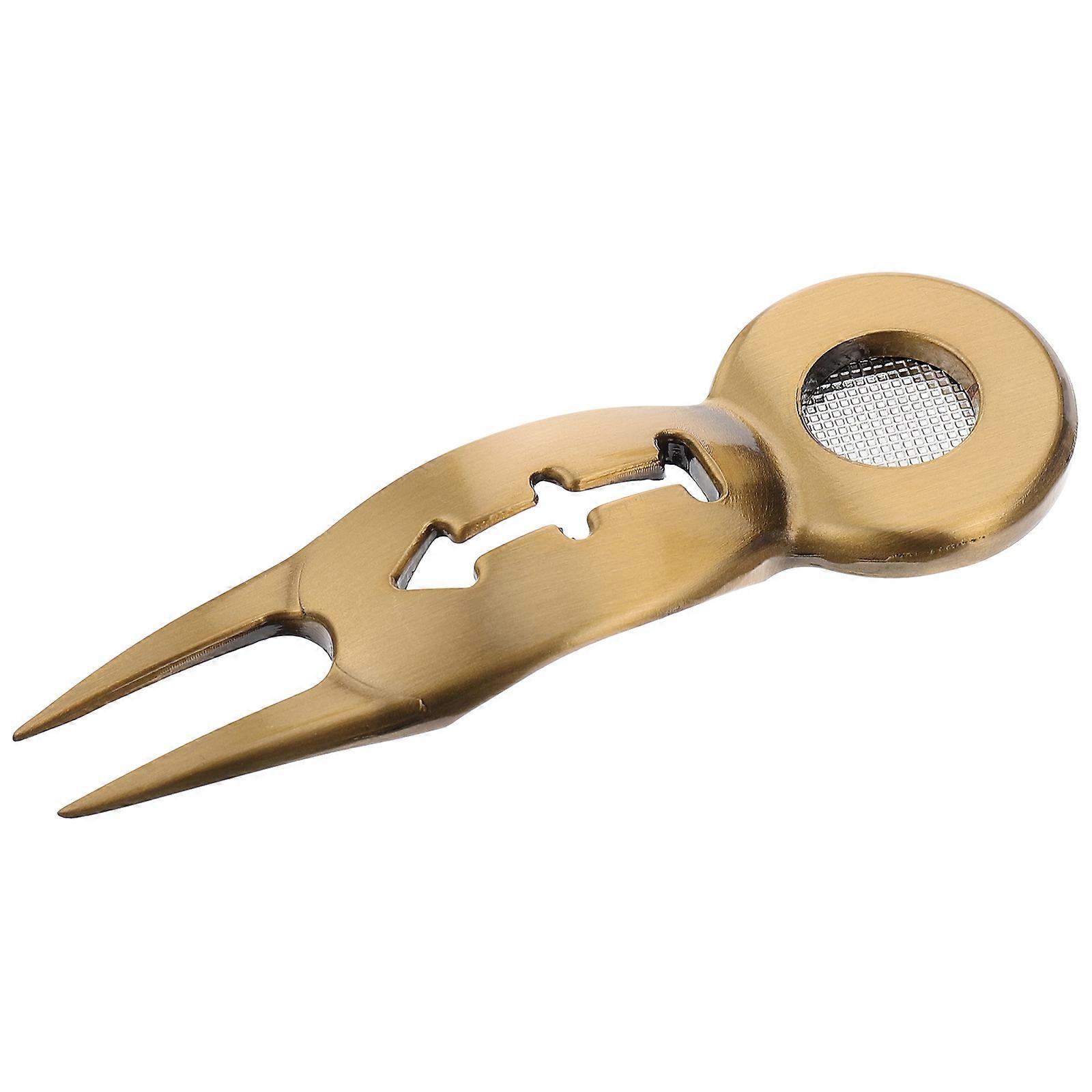 Stainless Steel Golfs Divot Tool Ball Marking Zinc Alloy Ball Marker 1Pcs