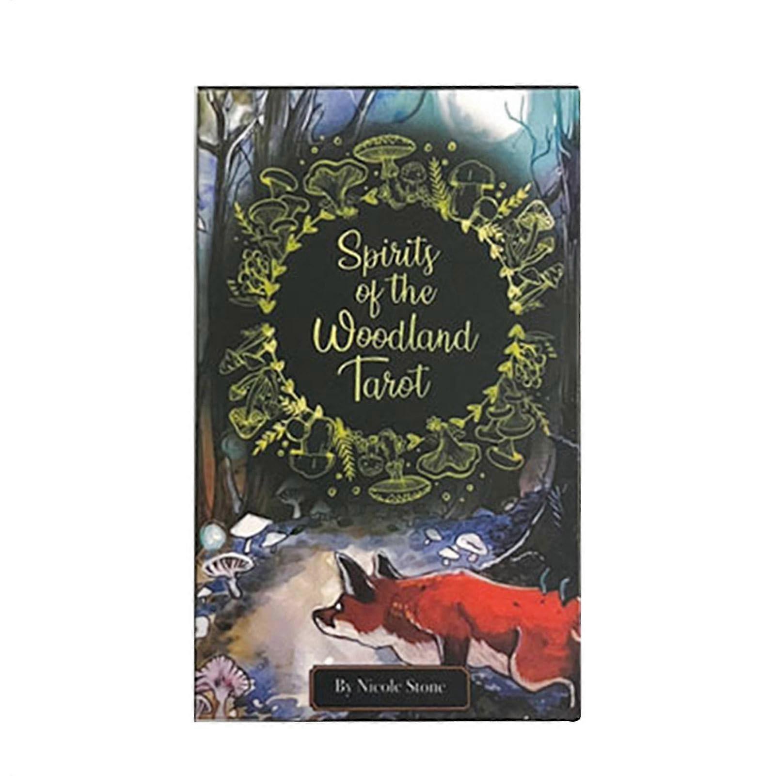 Spirits of The Woodlands Tarot Deck for Fortune Telling, Fate Divination Cards, Tarot Board Game for Entertainment