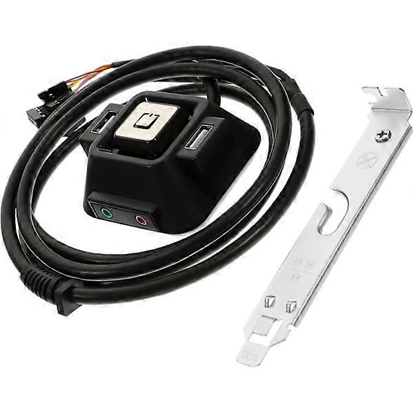 Extend Your Computer Power Control External PC Power Button 2 USB Audio Jacks for Motherboard