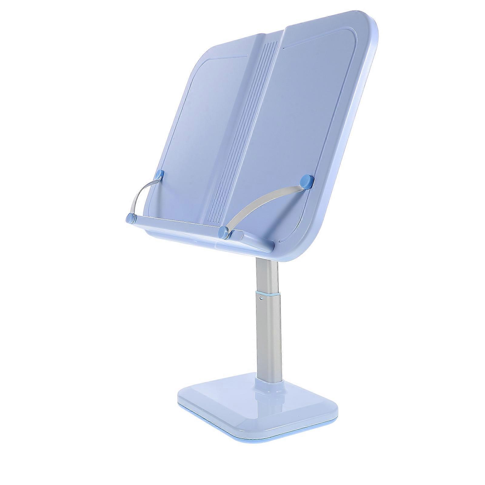 Desk Book Holder Adjustable Reading Stand Sky-Blue 39.00X31.00X12.00CM Height Adjustable 1Pack