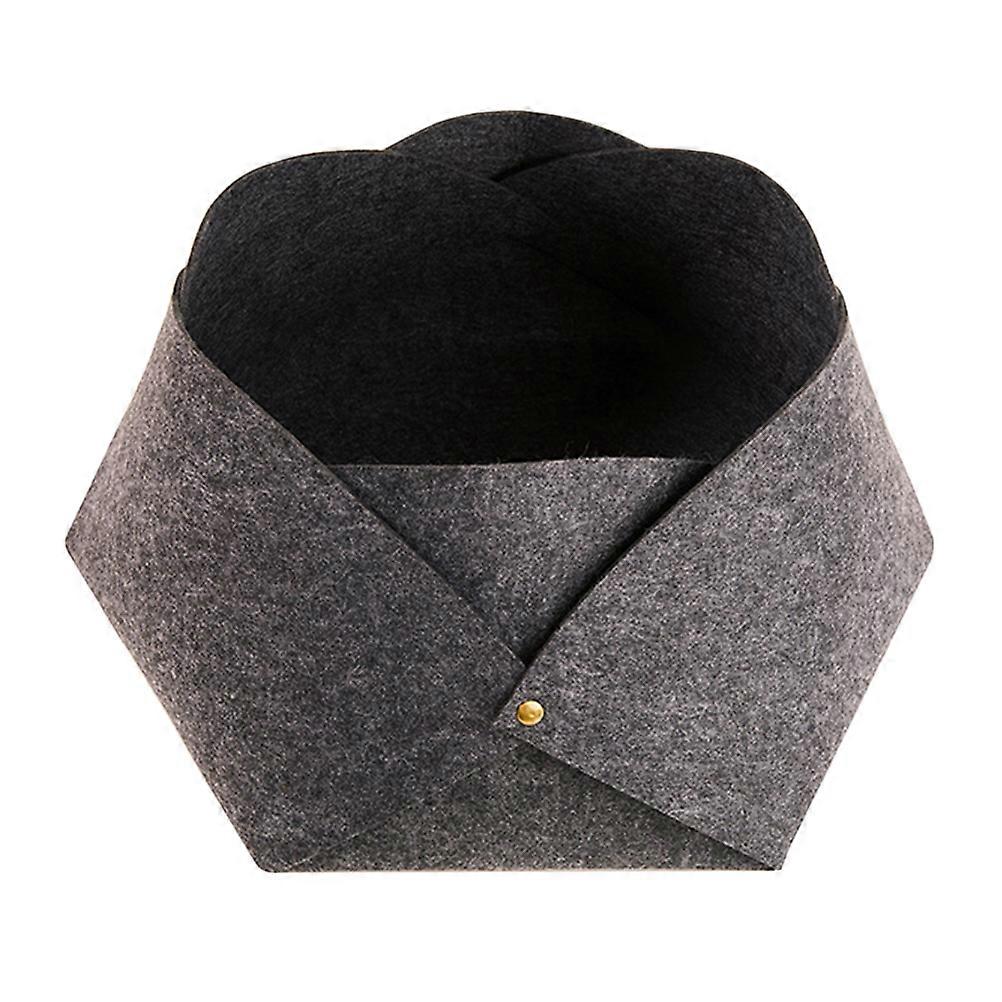 Pet Resting Nests Creative Design Felt Cat House for Indoor Use Dark Grey 48x23x43cm Playing 1Set