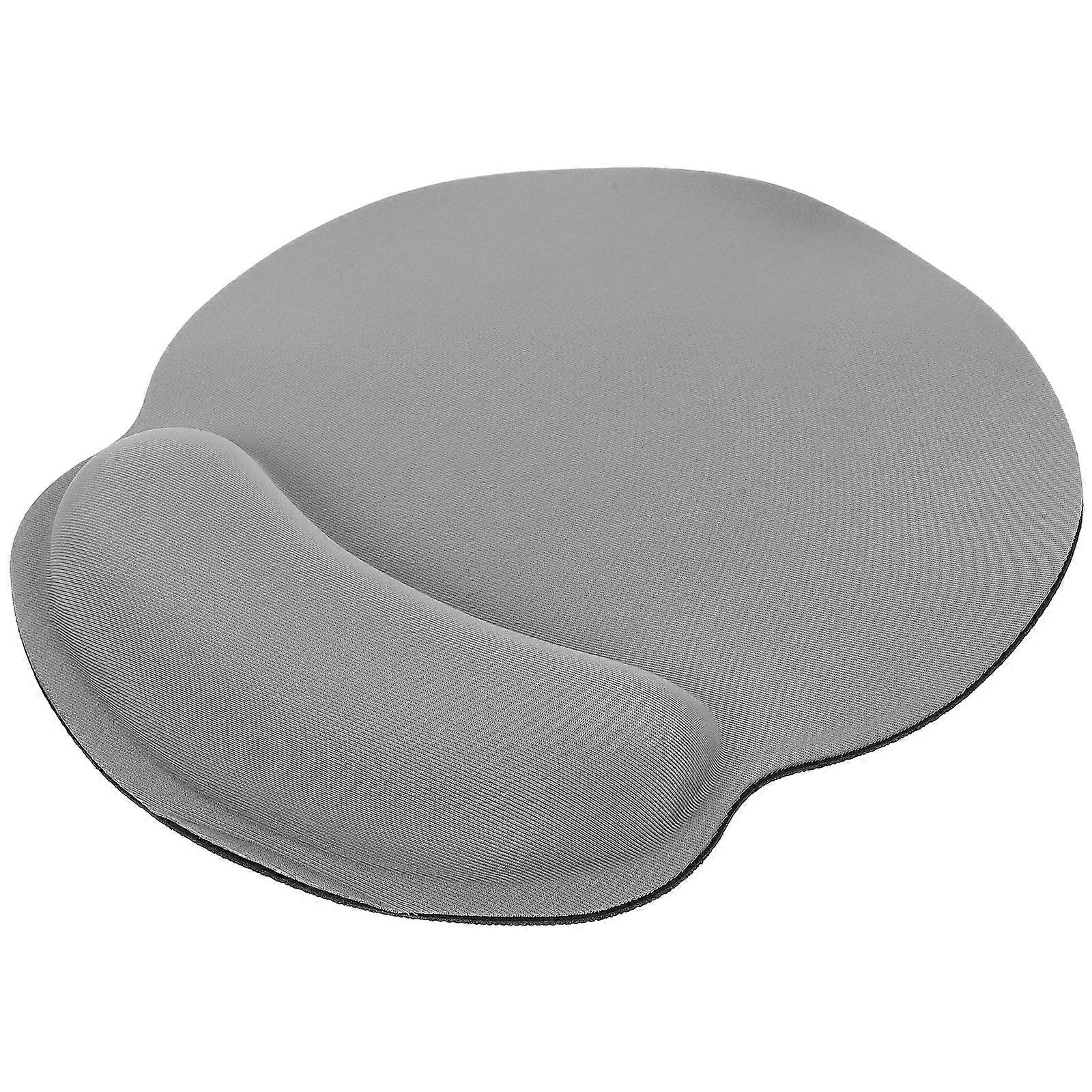 Wrist Support Mouse Pad with Memory Foam and for Computer Use Grey SBR Material 7.87x2.95x0.39 Inches