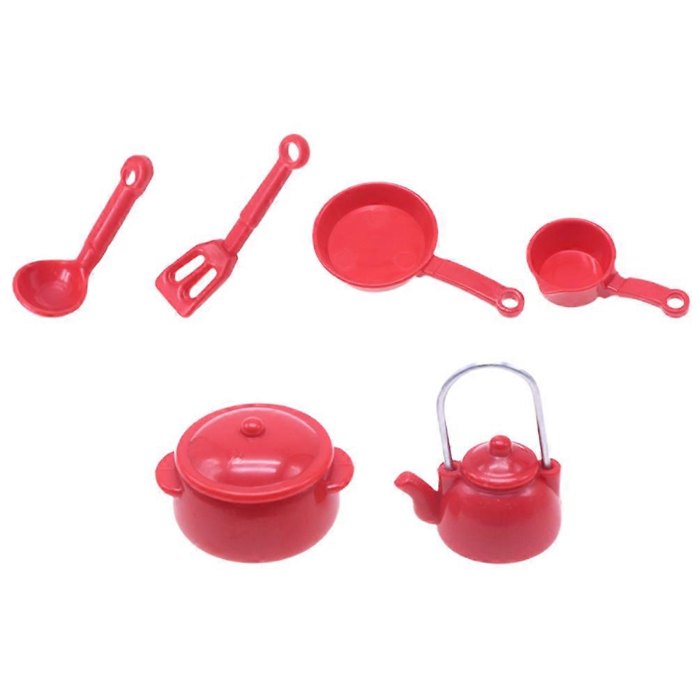Miniature Kitchen Scene Prop Mini House Cookware Doll House Decoration Compact 1Set